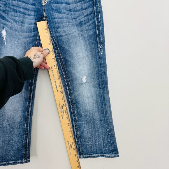 Rock Revival Angela Capri Denim Jeans Women’s Size 24 - Picture 4 of 8